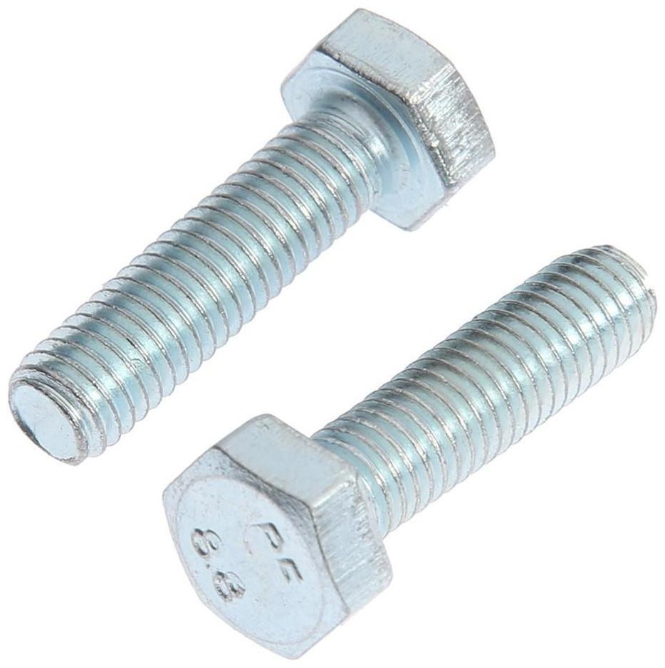 Болт с шестигранной головкой ТУНДРА krep, DIN933, М8х30, к.п. 8.8, оцинк., 5 кг (340 шт.)