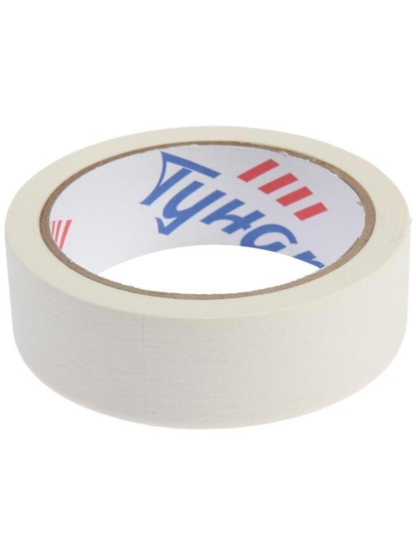 Лента малярная ТУНДРА, самоклеящаяся, бумажная основа, 120 мкм, 30 мм x 25 м
