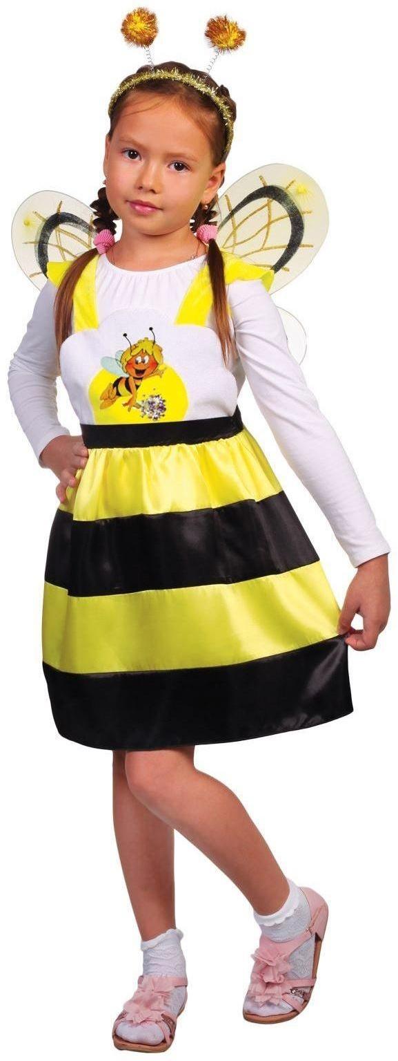 Карнавальный костюм «Пчёлка Жужа», сарафан, ободок, крылья, р. 32, рост 122-128 см
