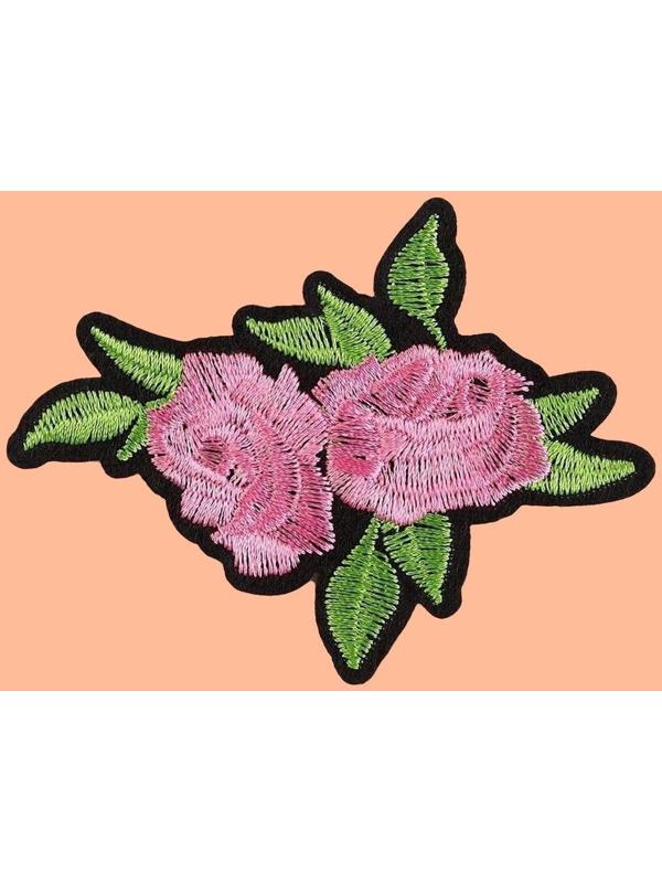 Термоаппликация «Цветы», 7,5 × 5,5 см, цвет разноцветный