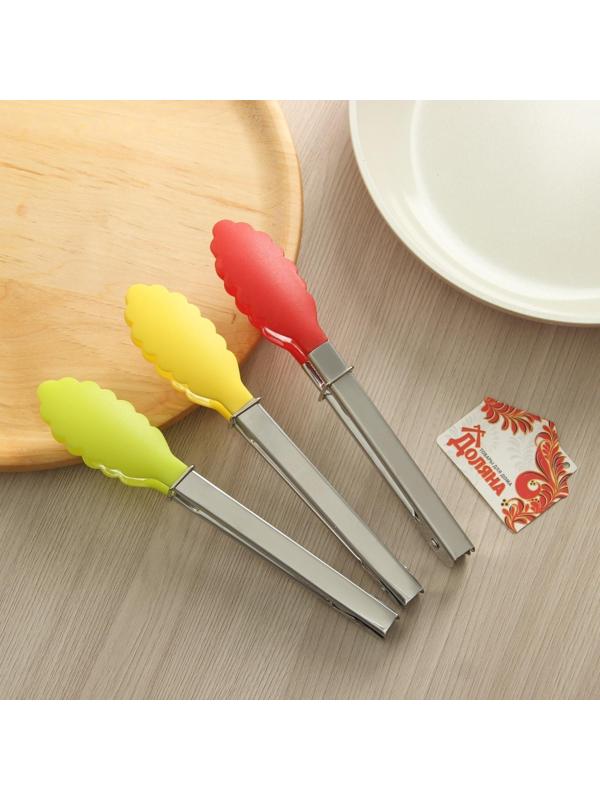 Щипцы универсальные Доляна «Лист», 18 см, цвет МИКС