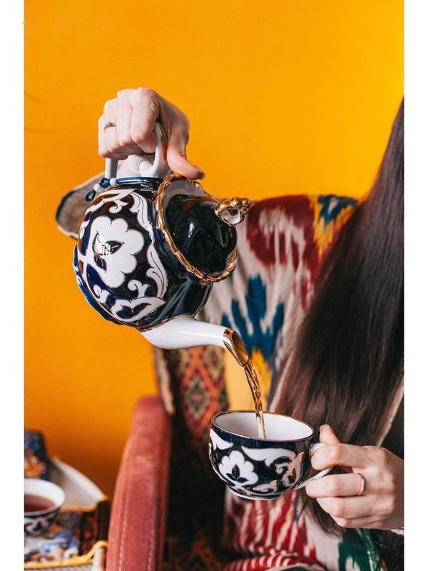 Чайник Слоник 0,9 л 5001 Пахта в золоте