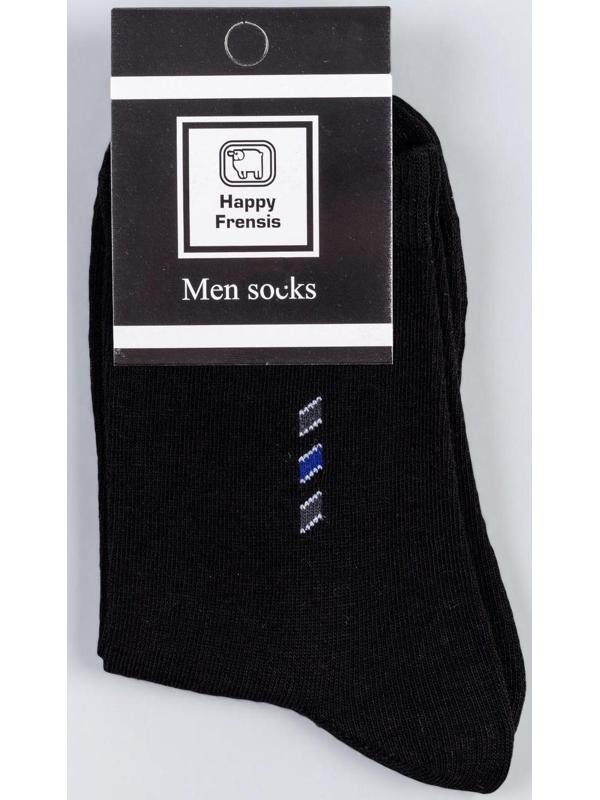 Носки мужские, цвет чёрный, размер 25-27