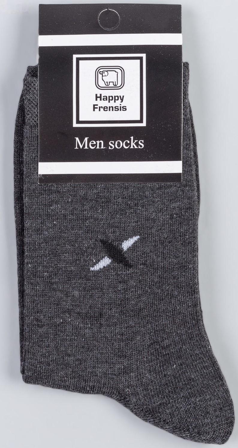 Носки мужские, цвет графит, размер 25