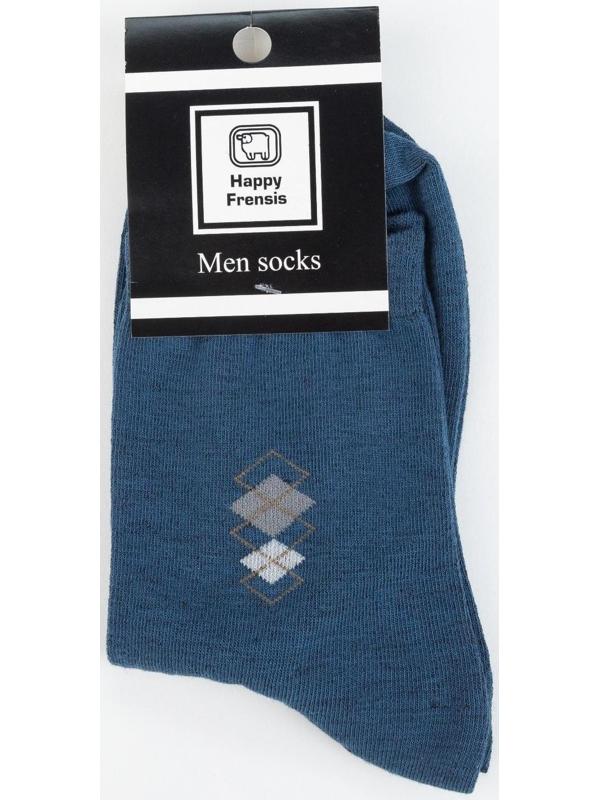 Носки мужские, цвет джинс, размер 25-27
