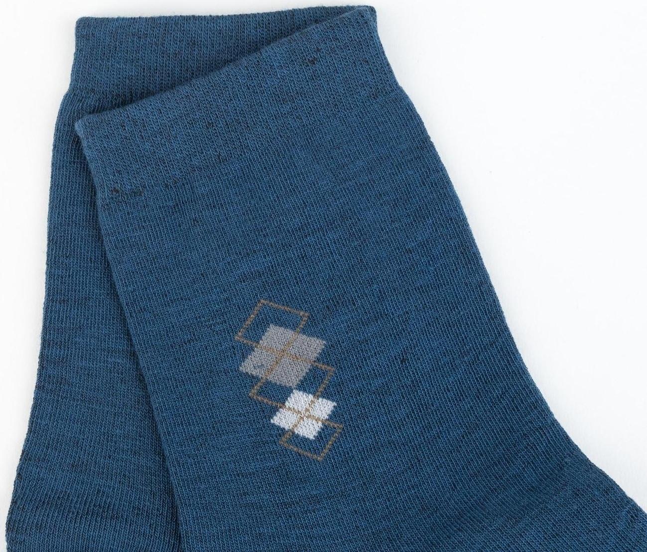 Носки мужские, цвет джинс, размер 27-29