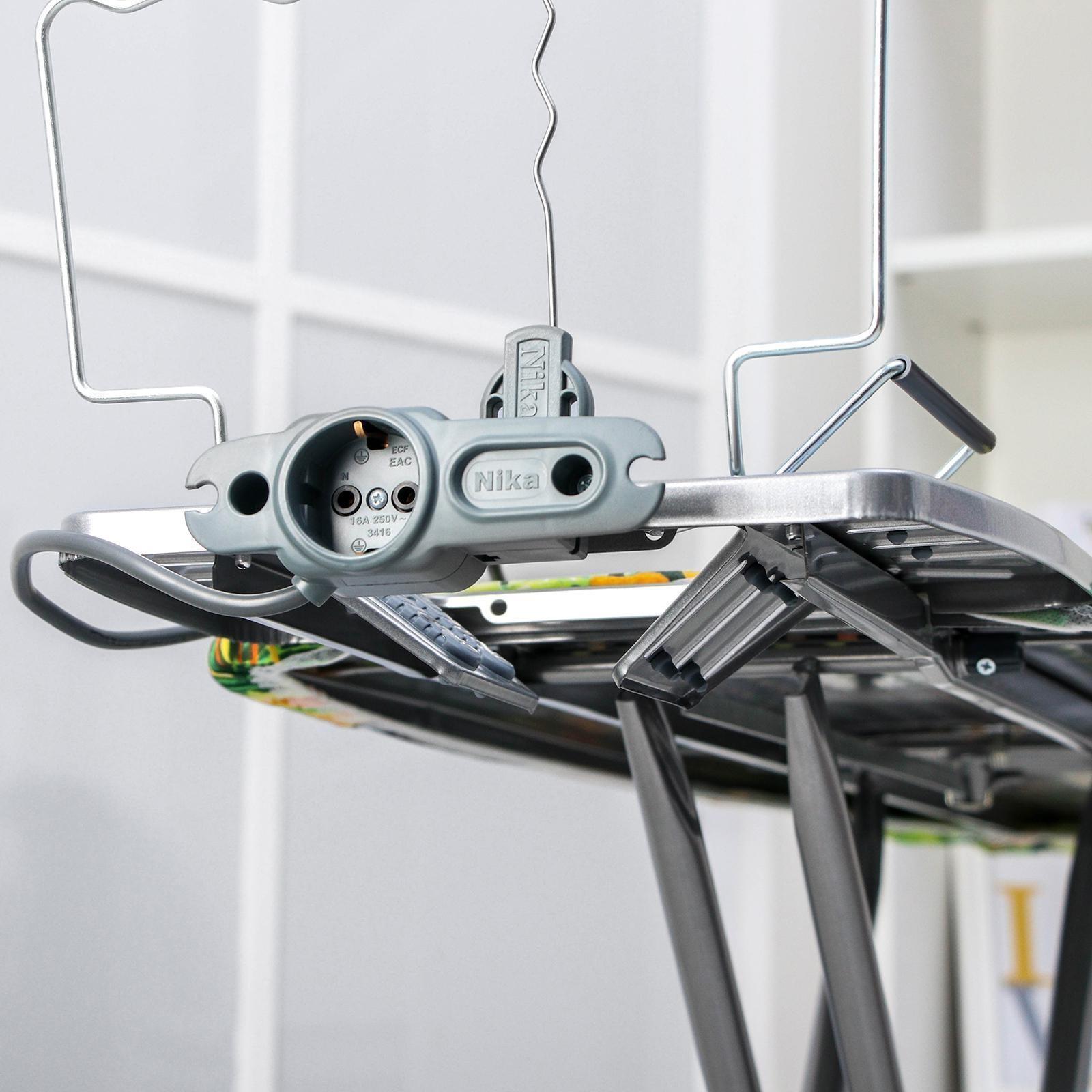 Доска гладильная Nika «Эльза де люкс», 122×40 см, металл, регулируемая высота до 93 см рисунок МИКС