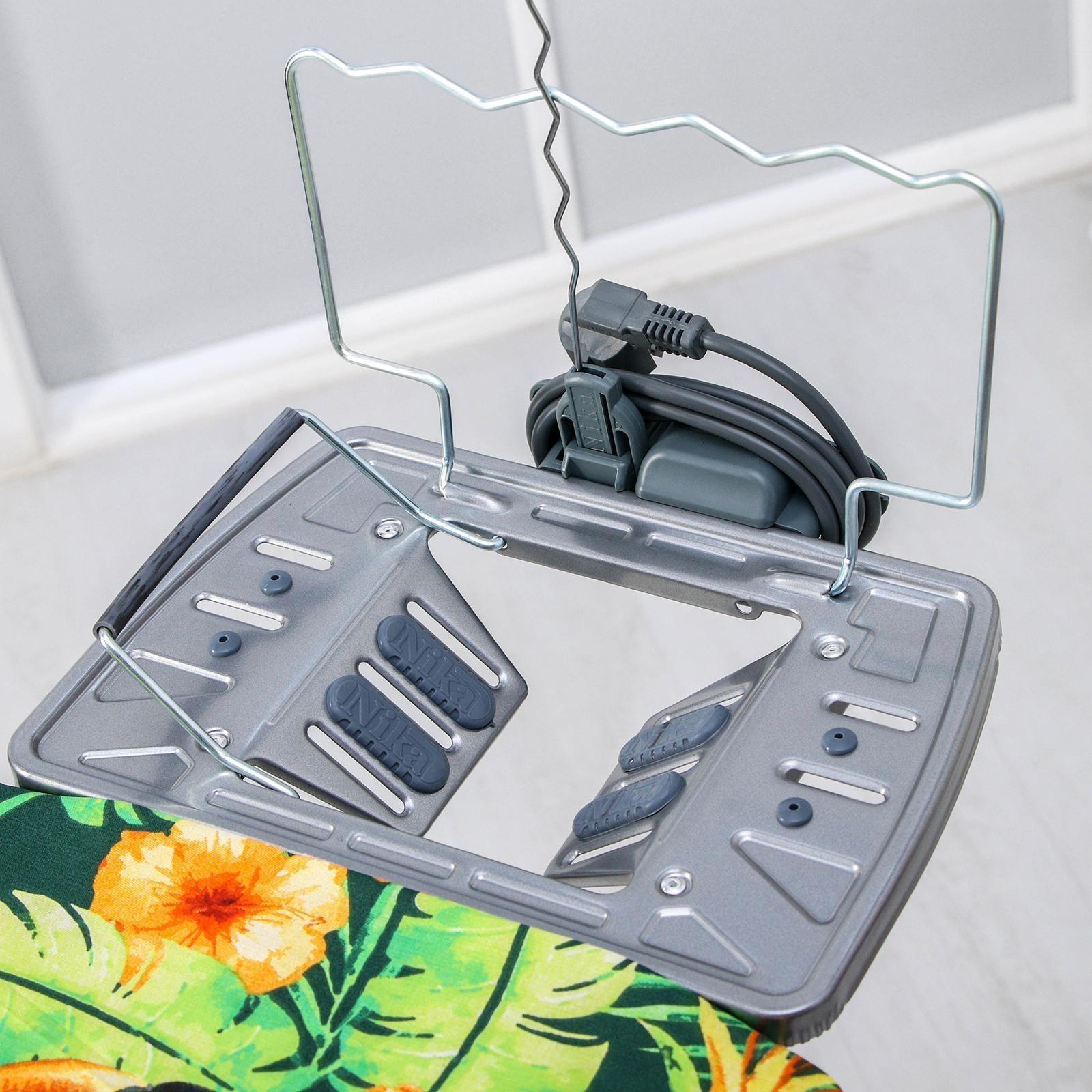 Доска гладильная Nika «Эльза де люкс», 122×40 см, металл, регулируемая высота до 93 см рисунок МИКС