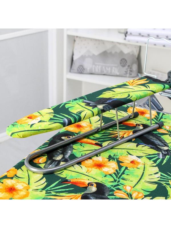 Доска гладильная Nika «Эльза де люкс», 122×40 см, металл, регулируемая высота до 93 см рисунок МИКС