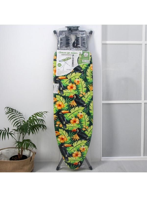 Доска гладильная Nika «Эльза де люкс», 122×40 см, металл, регулируемая высота до 93 см рисунок МИКС