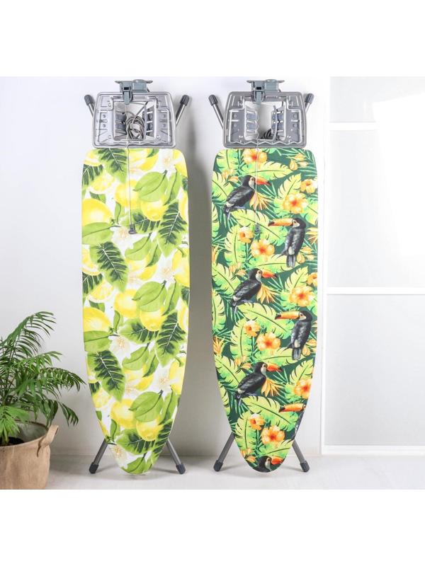 Доска гладильная Nika «Эльза де люкс», 122×40 см, металл, регулируемая высота до 93 см рисунок МИКС