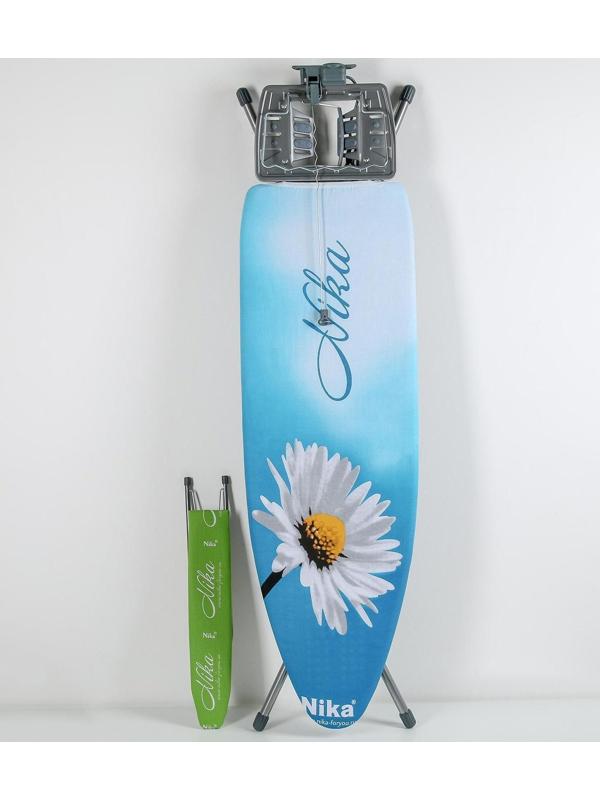 Доска гладильная Nika «Эльза де люкс», 122×40 см, металл, регулируемая высота до 93 см рисунок МИКС