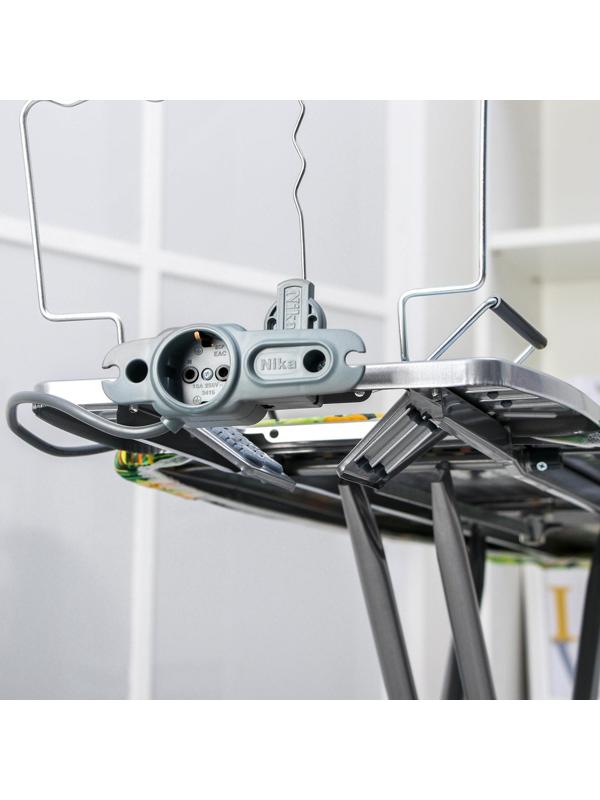 Доска гладильная Nika «Эльза де люкс», 122×40 см, металл, регулируемая высота до 93 см рисунок МИКС