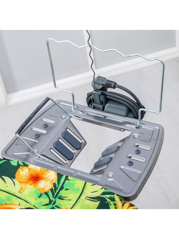 Доска гладильная Nika «Эльза де люкс», 122×40 см, металл, регулируемая высота до 93 см рисунок МИКС