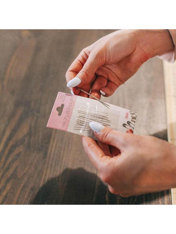 Иглы швейные «Ассорти», d = 0,5 / 0,6 / 0,7 / 1,1 мм, 3,9 - 5,5 см, 10 шт