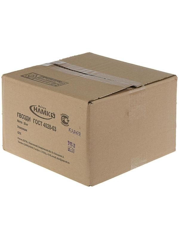 Гвозди строительные, 3х70 мм, без покрытия, 25 кг