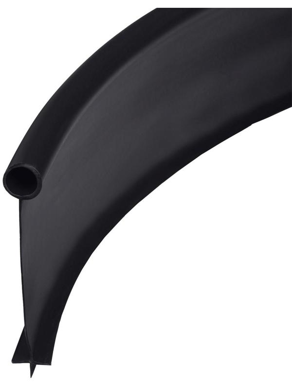 Лента бордюрная, 0,11 × 10 м, толщина 1 мм, пластиковая, чёрная, KANTA