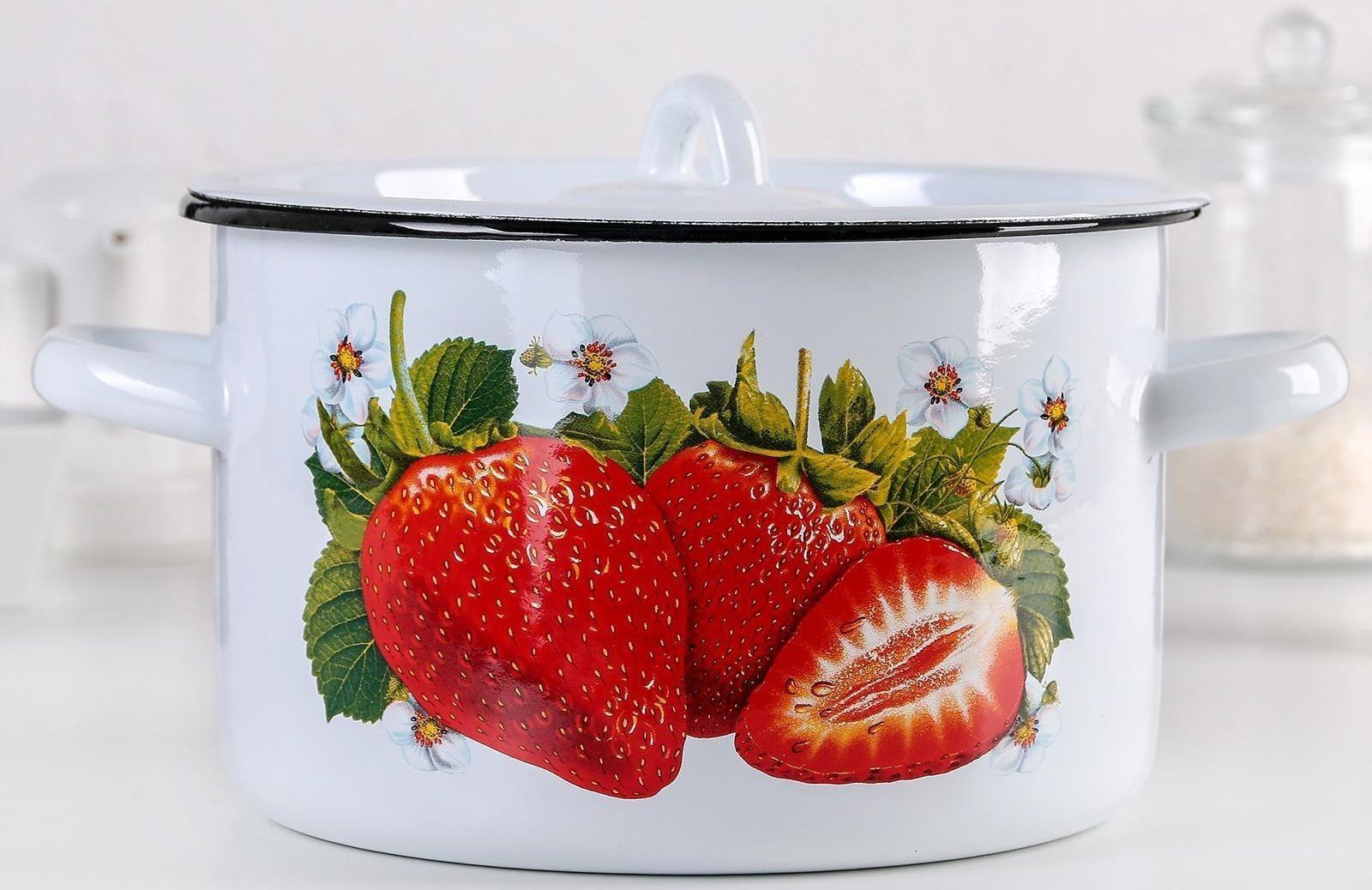 Кастрюля 2,9 л, индукция, цвет и деколь МИКС