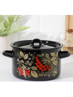 Кастрюля 2,9 л, индукция, цвет и деколь МИКС