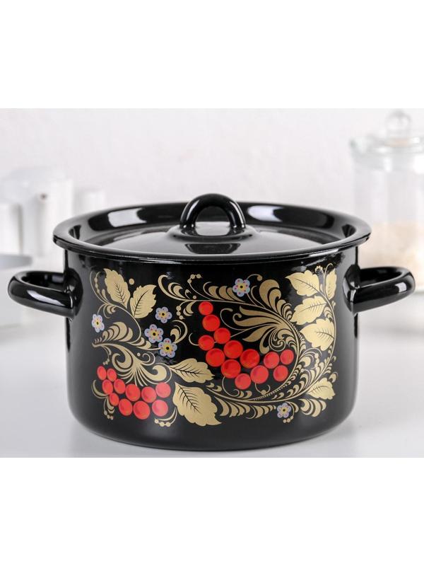 Кастрюля 2,9 л, индукция, цвет и деколь МИКС