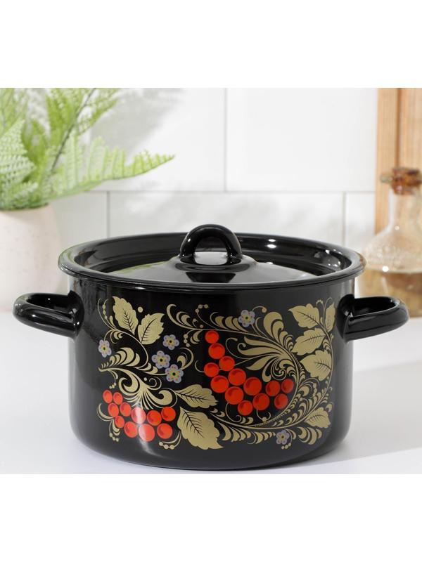 Кастрюля 2,9 л, индукция, цвет и деколь МИКС