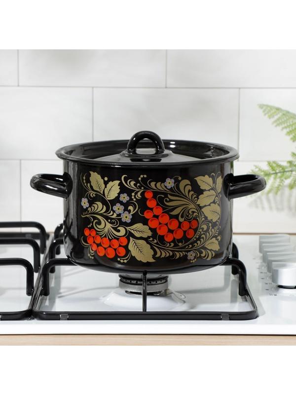 Кастрюля 2,9 л, индукция, цвет и деколь МИКС