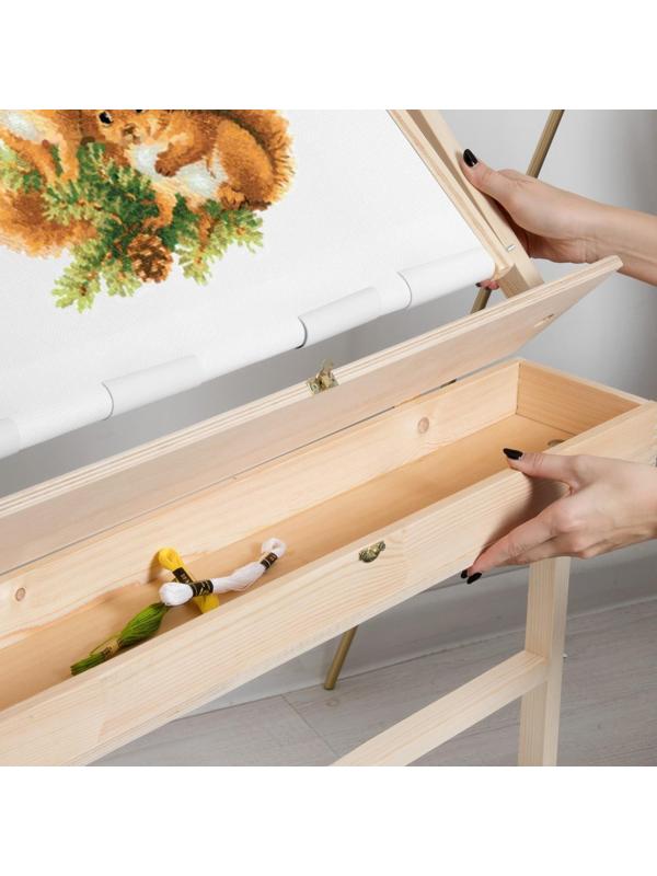 Пяльцы-рамка, универсальные, 40 × 60 см, с накопителем, цвет светлое дерево