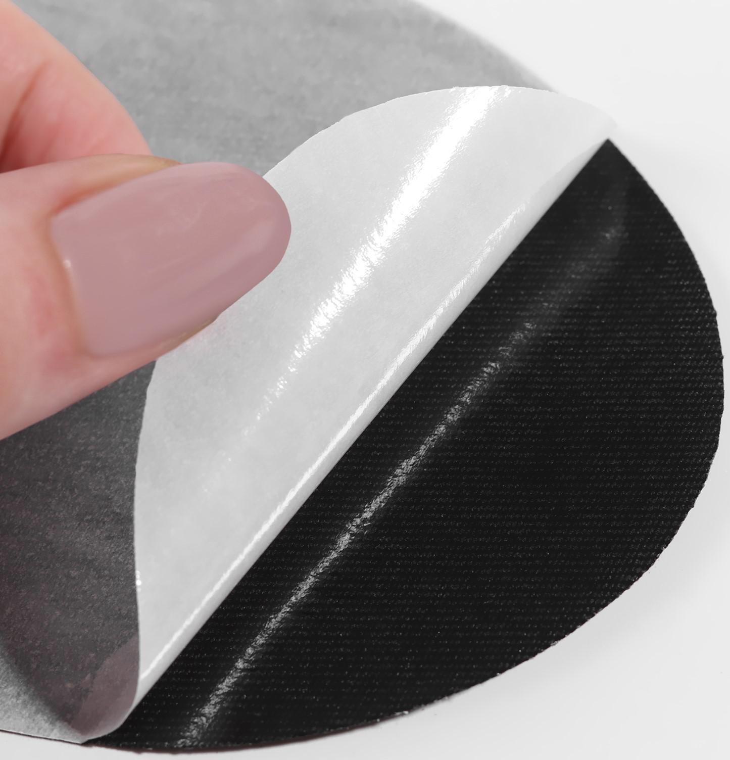 Заплатки для одежды, 15,5 × 9,5 см, термоклеевые, пара, цвет чёрный