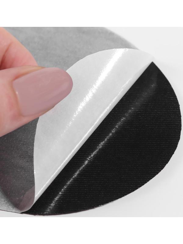 Заплатки для одежды, 15,5 × 9,5 см, термоклеевые, пара, цвет чёрный