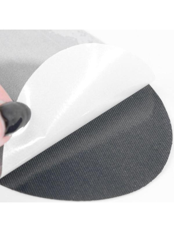 Заплатки для одежды, 15,5 × 9,5 см, термоклеевые, пара, цвет тёмно-серый