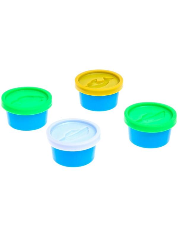 Набор для игры с пластилином «Лавка мороженого», 4 баночки пластилина