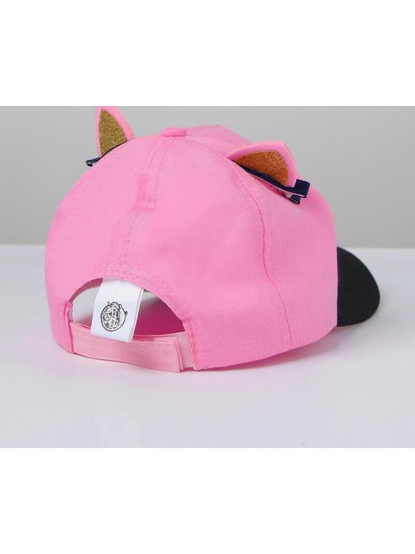 Кепка детская «Кошечка», с заколочками, р-р. 52-54, 5-7 лет