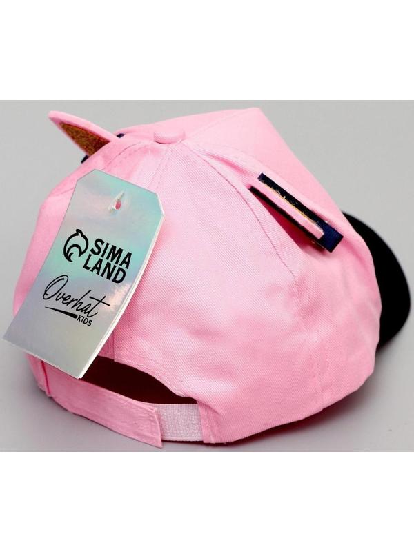 Кепка детская «Кошечка», с заколочками, р-р. 52-54, 5-7 лет