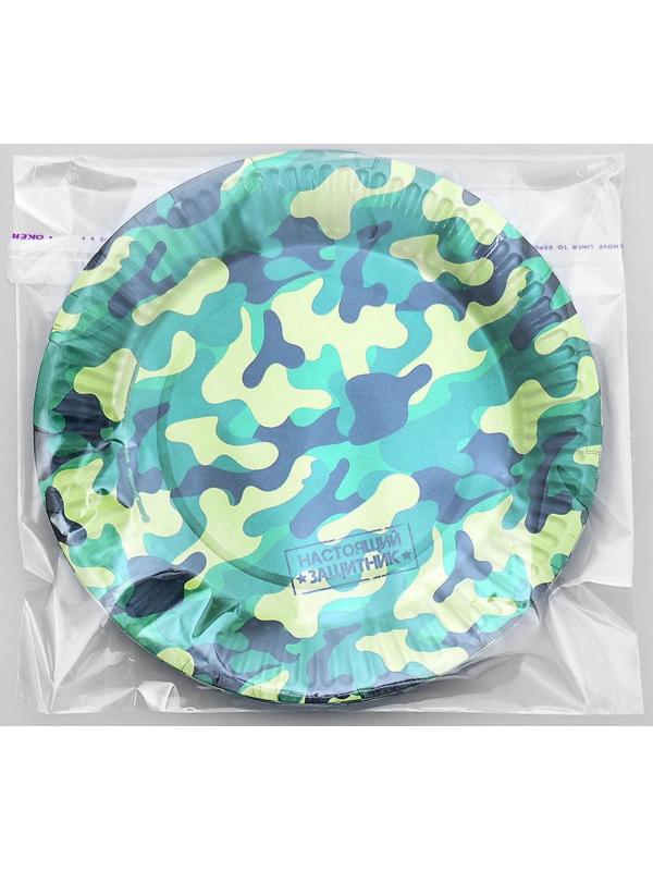 Тарелка бумажная «Военная»