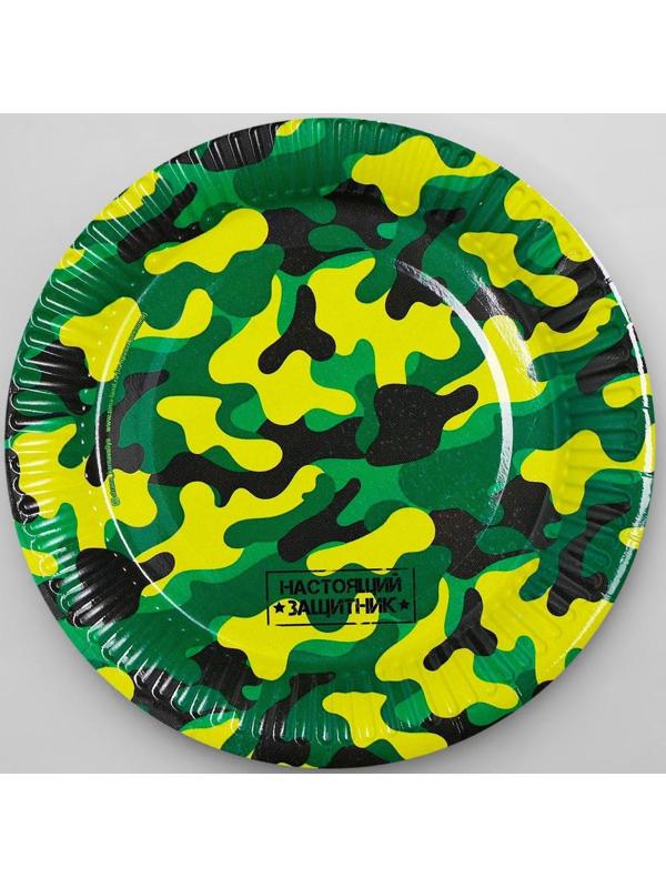 Тарелка бумажная «Военная»