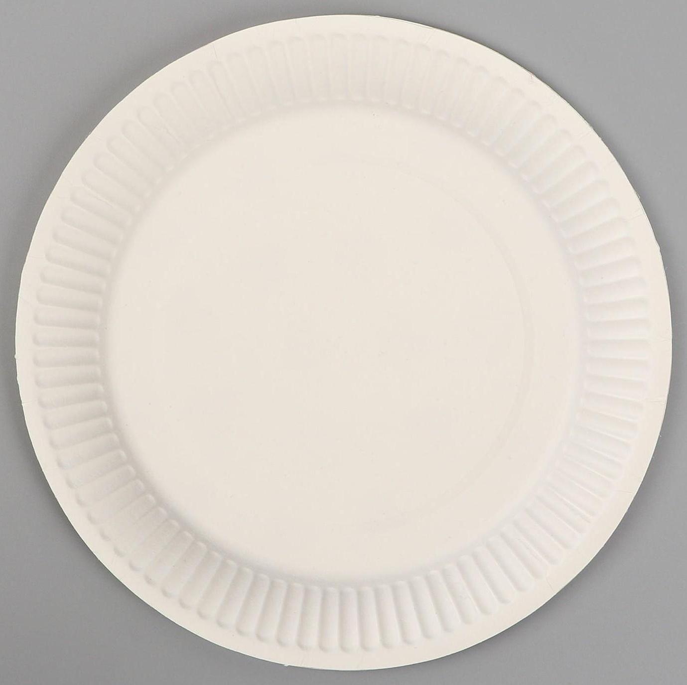 Тарелка бумажная «Сердца»