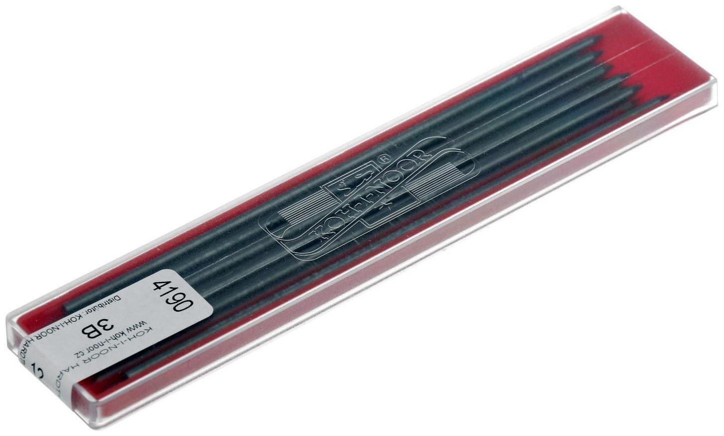 Грифели для цанговых карандашей 2.0 мм Koh-I-Noor 4190 3В, 12 штук