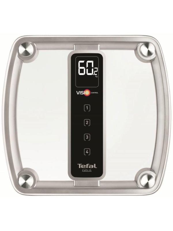 Весы напольные Tefal PP5150V1, электронные, до 160 кг, серебристые