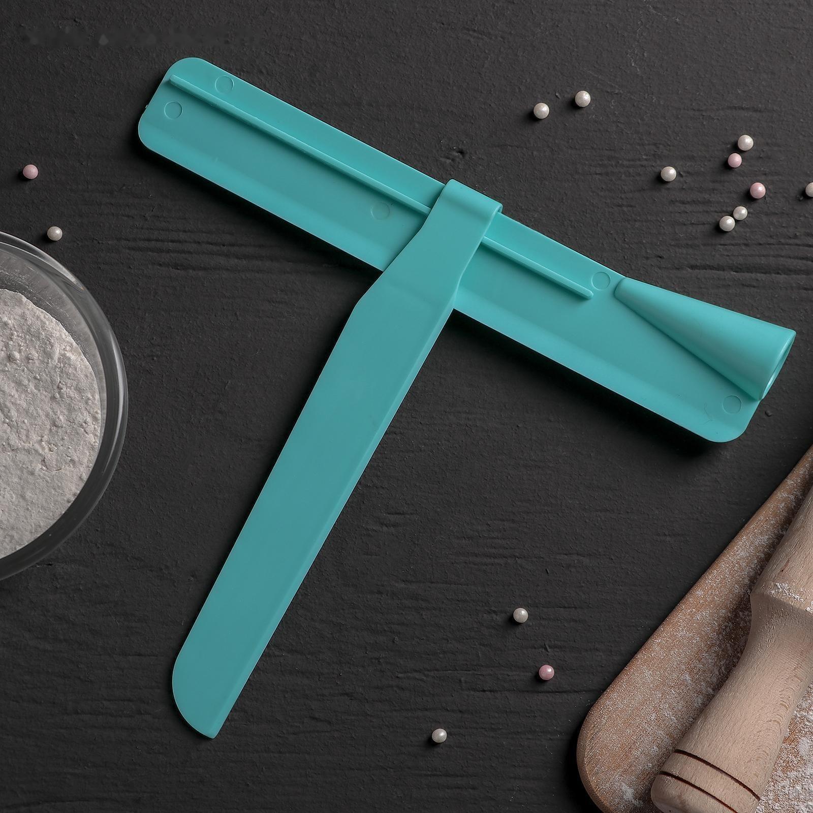 Шпатель кондитерский угловой Доляна, 2 части, 23,5×4,7×2,6 см