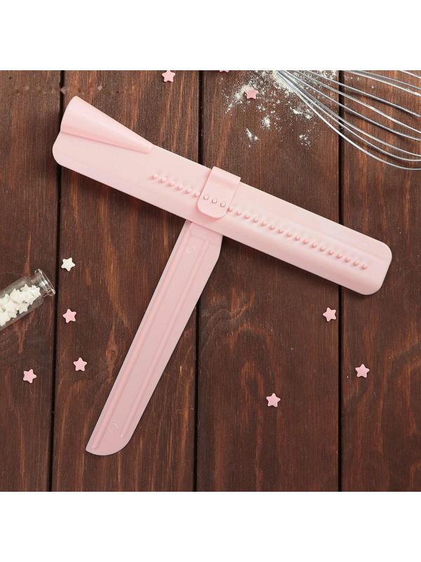 Шпатель кондитерский угловой Доляна, 2 части, 23,5×4,7×2,6 см