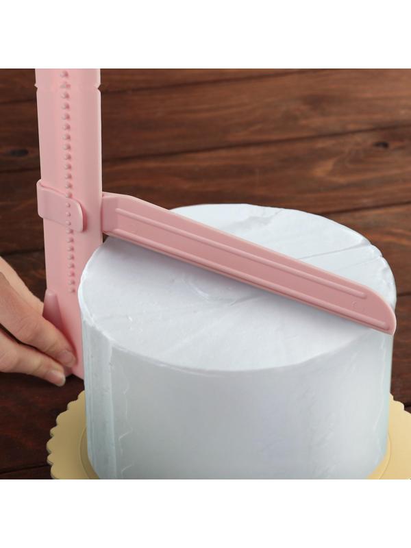 Шпатель кондитерский угловой Доляна, 2 части, 23,5×4,7×2,6 см