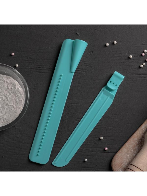 Шпатель кондитерский угловой Доляна, 2 части, 23,5×4,7×2,6 см