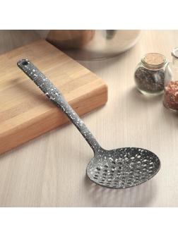 Шумовка Доляна «Мрамор», 33 см