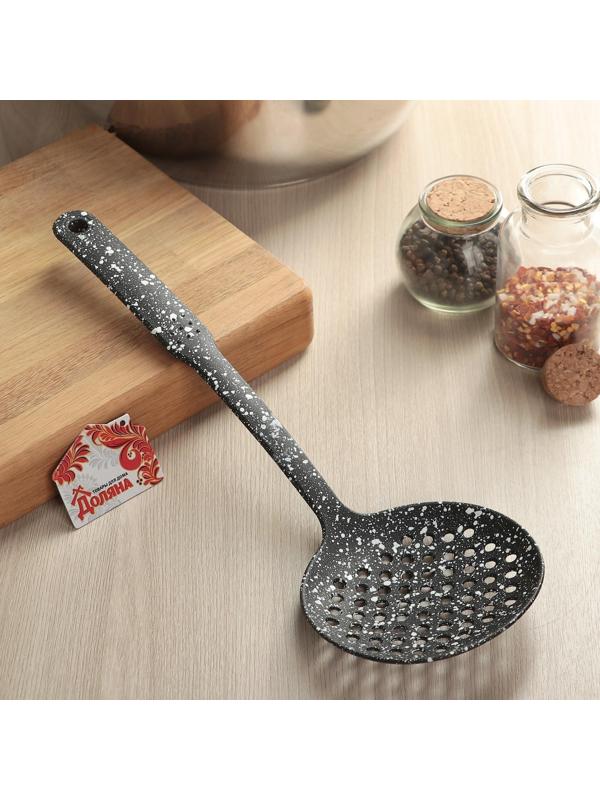 Шумовка Доляна «Мрамор», 33 см