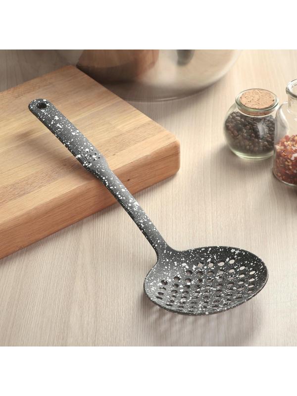 Шумовка Доляна «Мрамор», 33 см