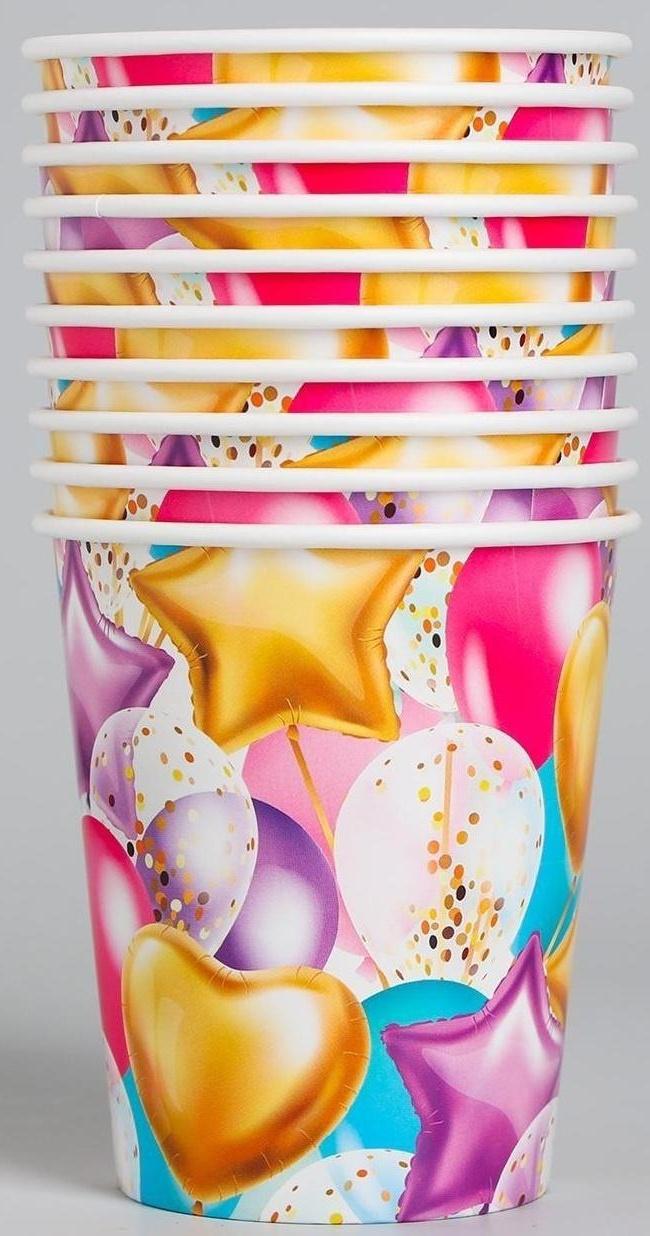 Стакан бумажный «Шары», 250 мл