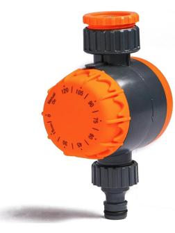 Таймер полива до 2-х часов с набором переходников для подключения, пластик