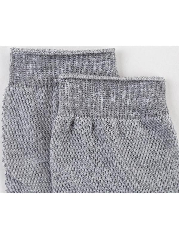 Носки мужские в сетку, цвет светло-серый, размер 29