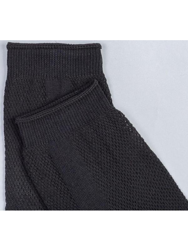 Носки мужские в сетку, цвет чёрный, размер 29