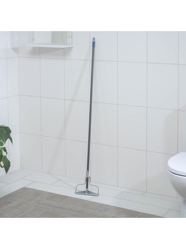 Тряпкодержатель, ручка 120 см, 19×2×122 см, цвет МИКС